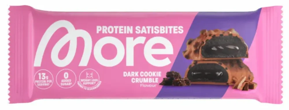 More Nutrition Protein Satisbites Dark Cookie Crumble (50g)