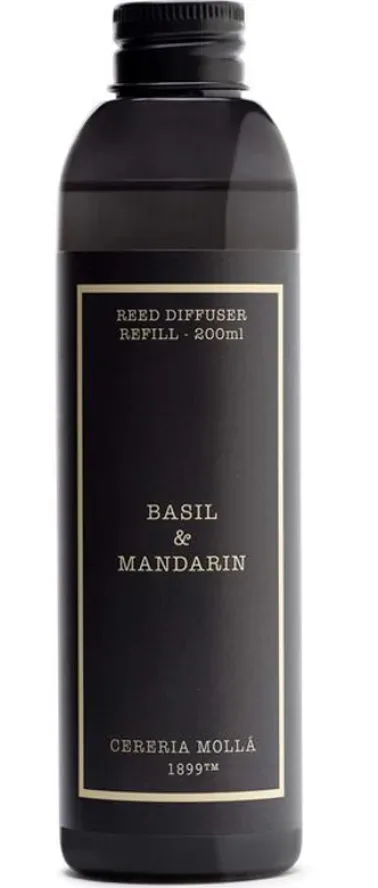 Cereria Mollá Diffuser Refill Basil & Mandarin (200ml)