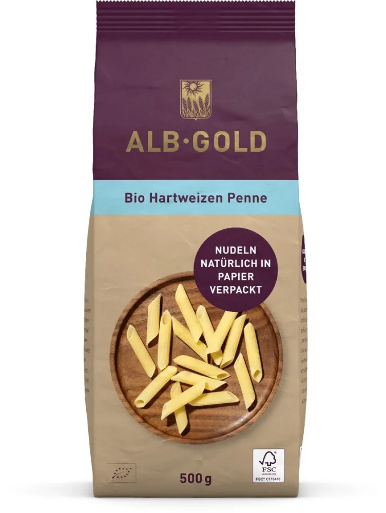 Alb-Gold Bio Hartweizen Penne (500g)
