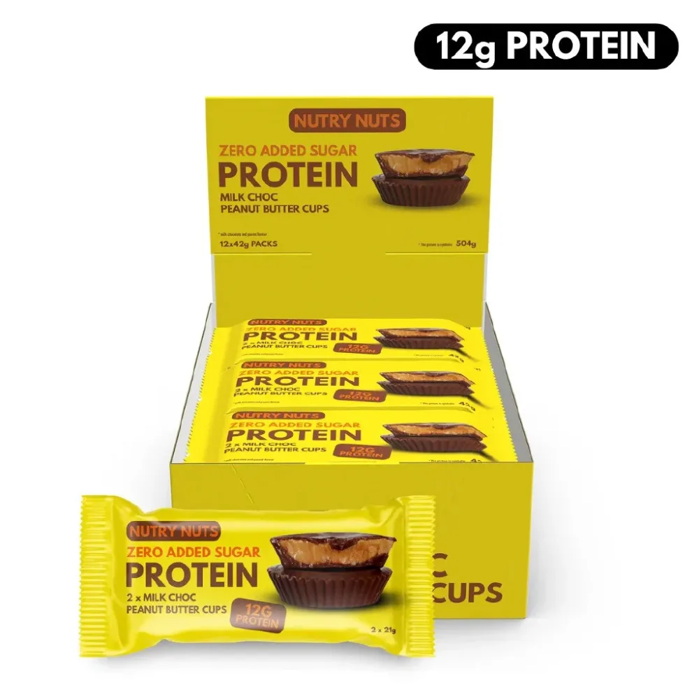 NUTRY NUTS Milk Chocolate Peanut Butter Cups (12x42g)