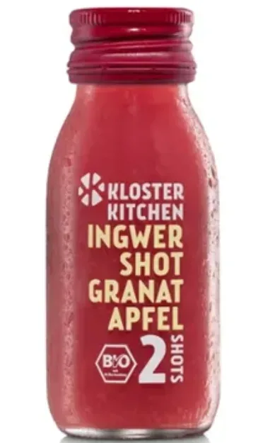 KLOSTER KITCHEN Ingwershot BIO Granatapfel, 2 Portionen (60ml)