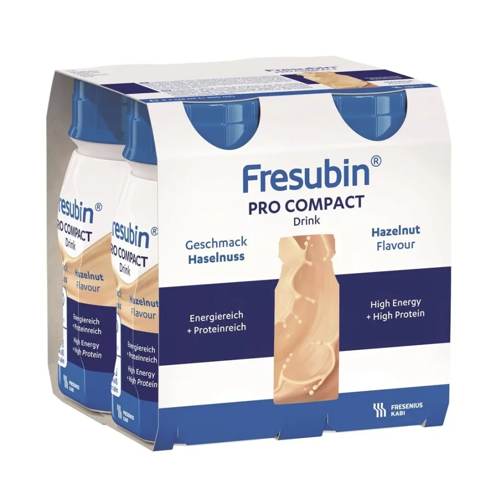 Fresubin Pro Compact Haselnuss, hochkonzentrierte Trinknahrung (4x125ml)