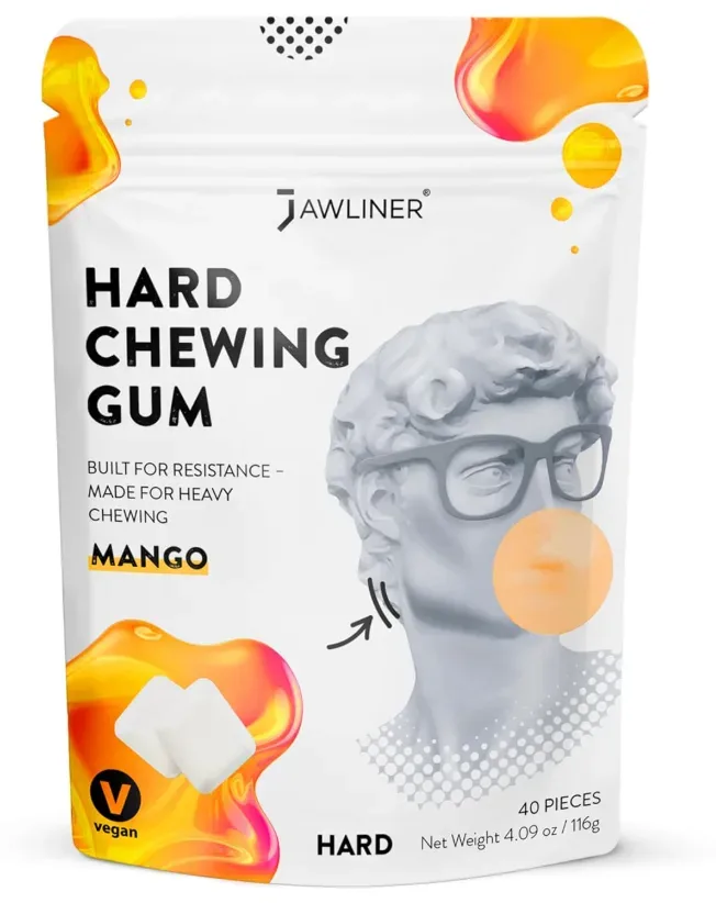 Jawliner Mango - Hard Chewing Gum (116g)