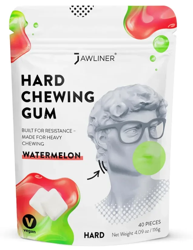 Jawliner Watermelon - Hard Chewing Gum (116g)