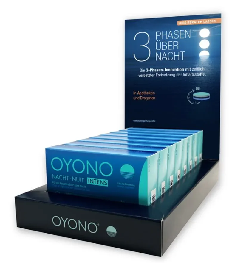 OYONO Nacht Intens Tabletten, Display (8x40Stk)