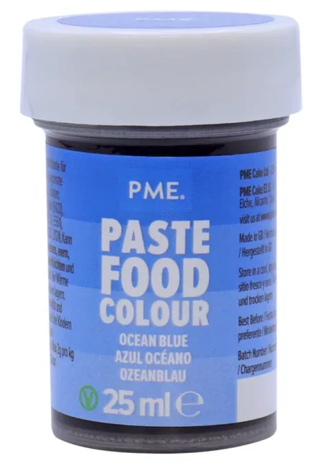 PME Cake Backfarbe Paste, Ozeanblau (25g)