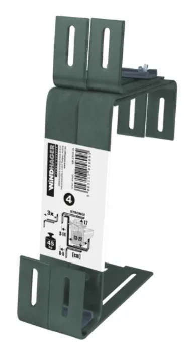 Windhager Blumenkasten-Halter Stabil grün, 22x17cm (2 Stk)