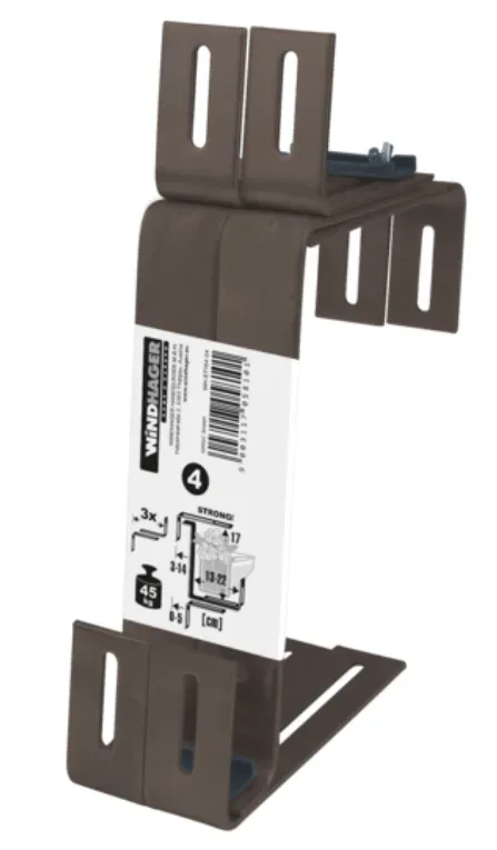 Windhager Blumenkasten-Halter Stabil braun, 22x17cm (2 Stk)
