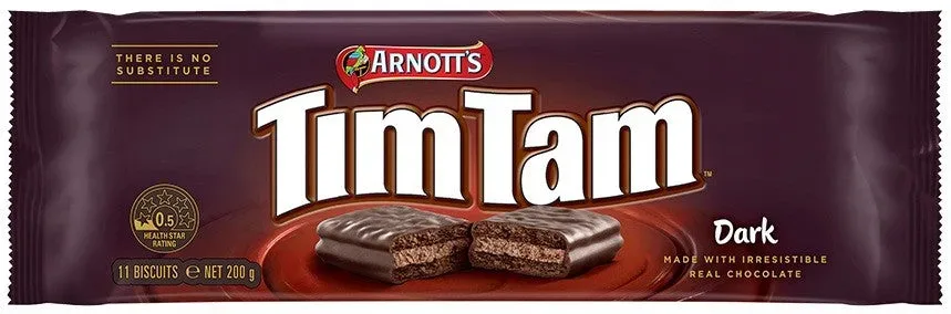 Arnott's TimTam Dark Chocolate, australische Schokoladenkekse (200g)