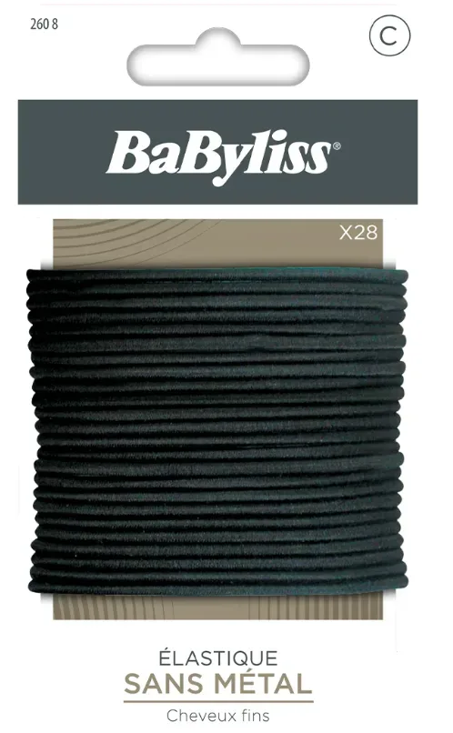 BaByliss Haargummis schwarz (28 Stk)
