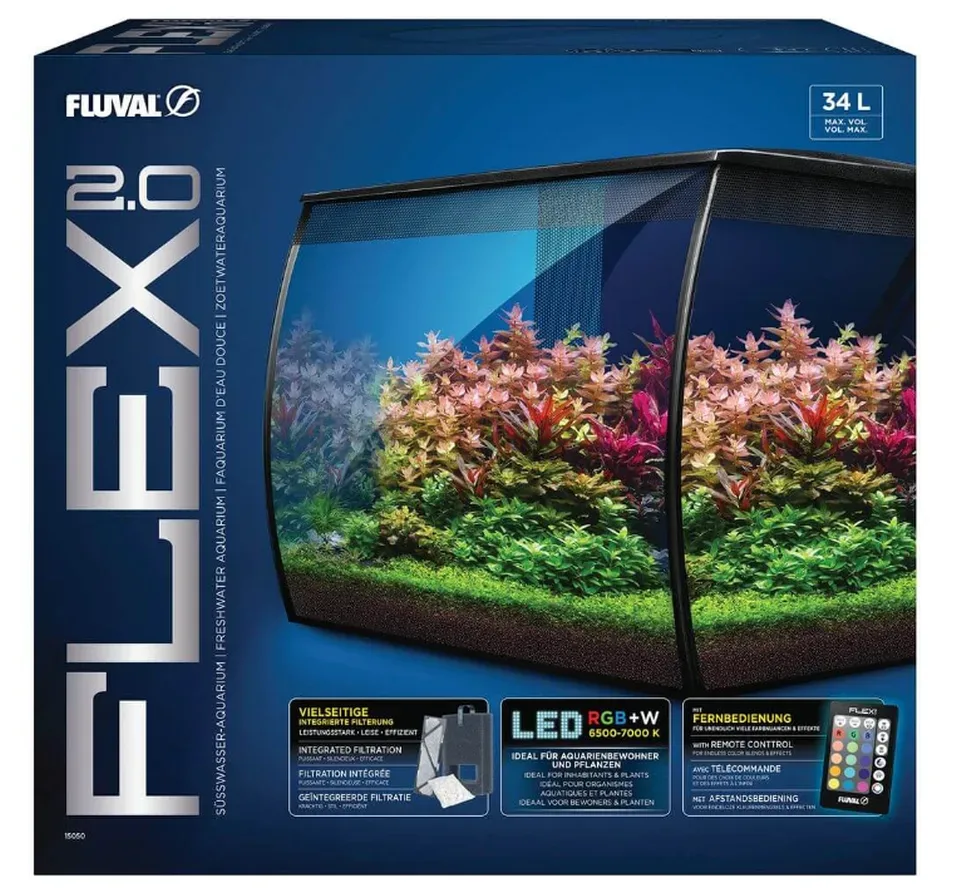 Fluval Flex 2.0 Süsswasser-Aquarium, 34 Liter (1 Stk)