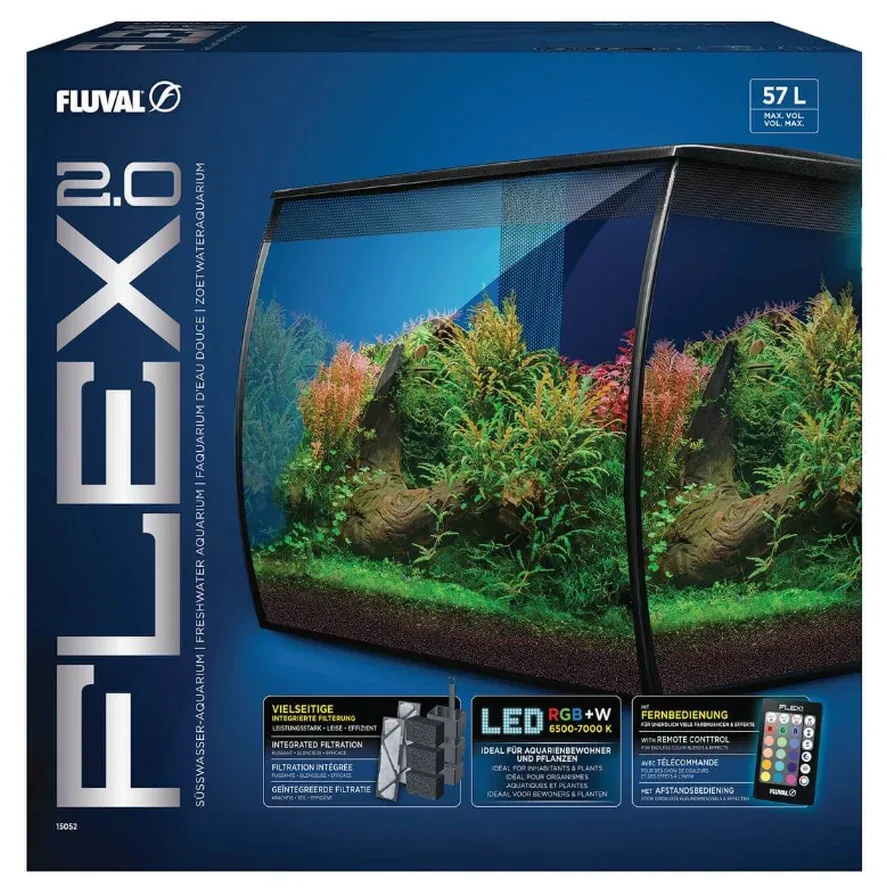 Fluval Flex 2.0 Süsswasser-Aquarium, 57 Liter (1 Stk)