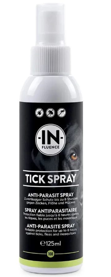 IN-FLUENCE Tick Spray, Parasitenschutz für Hunde (125ml)