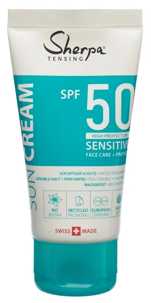 Sherpa Tensing Sonnencreme SPF 50 Sensitive (50ml)