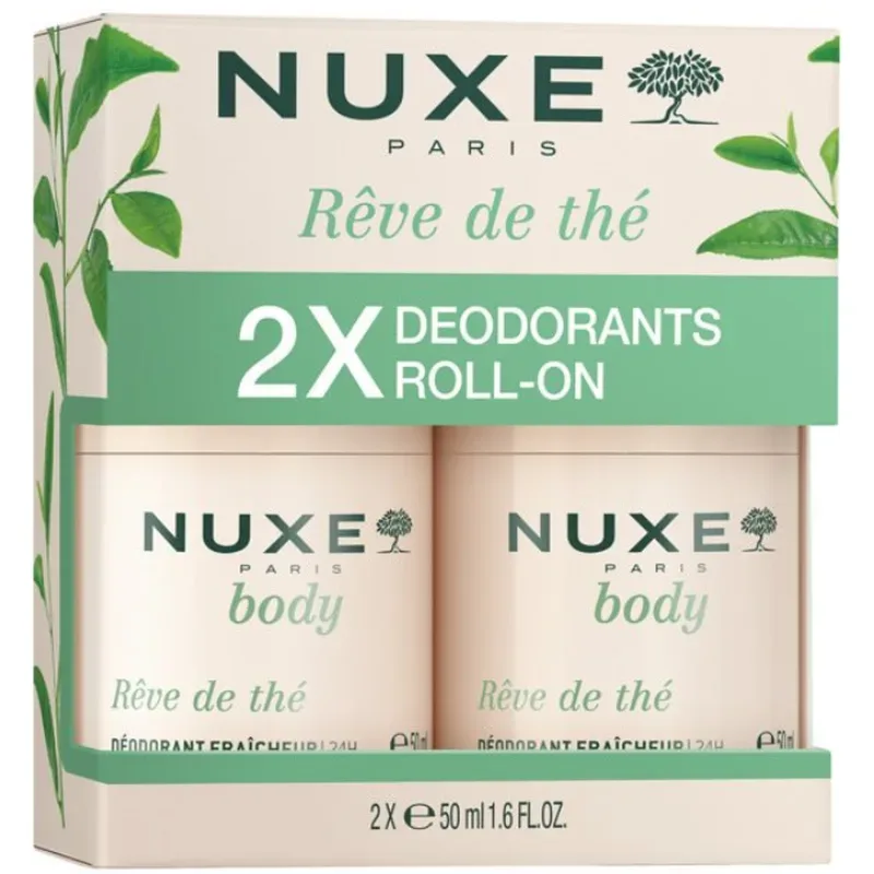 Nuxe - Rêve de Thé DUO Erfrischendes Deodorant 24 h-Schutz, 2x50 ml