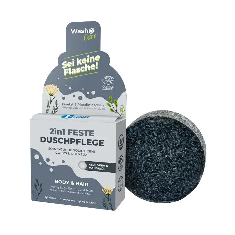 Washo - 2in1 feste Duschpflege Body & Hair, One Size, Schwarz