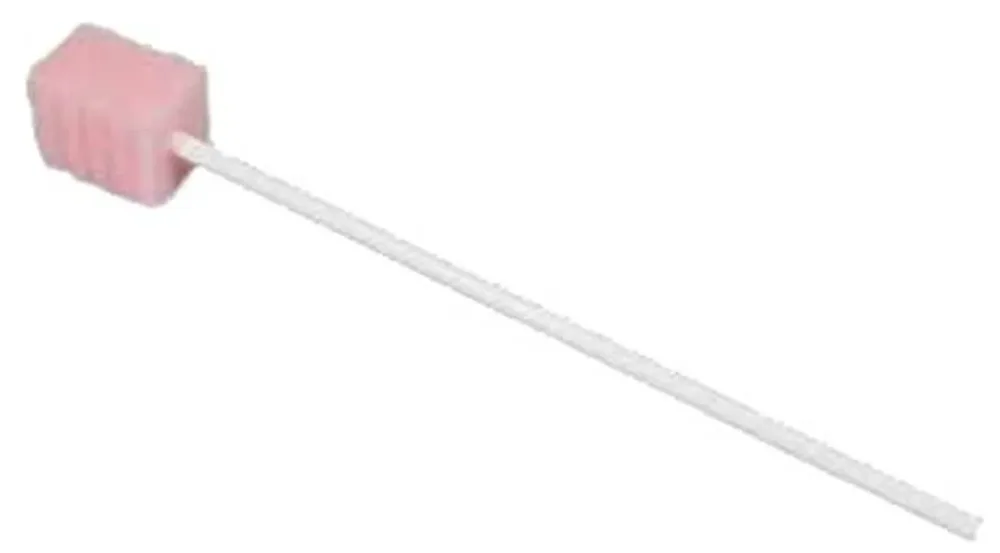 medika Basic Mundpflegestäbchen pink, unbehandelt, 17cm (50 Stk)