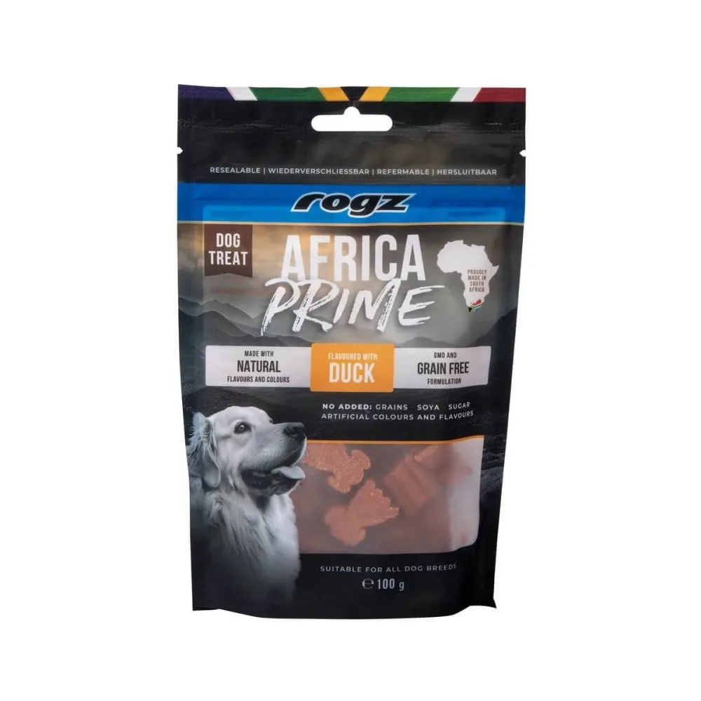 rogz Africa Prime Ente, Snack für Hunde (115g)