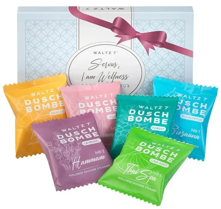 Waltz 7 Duschwellness Probierset mit 6 Duschbomben (1 Stk)