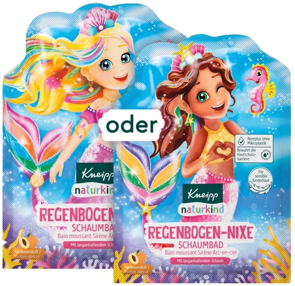 Kneipp - Naturkind Schaumbad Regenbogen-Nixe, Zufallsauswahl, 40 ml