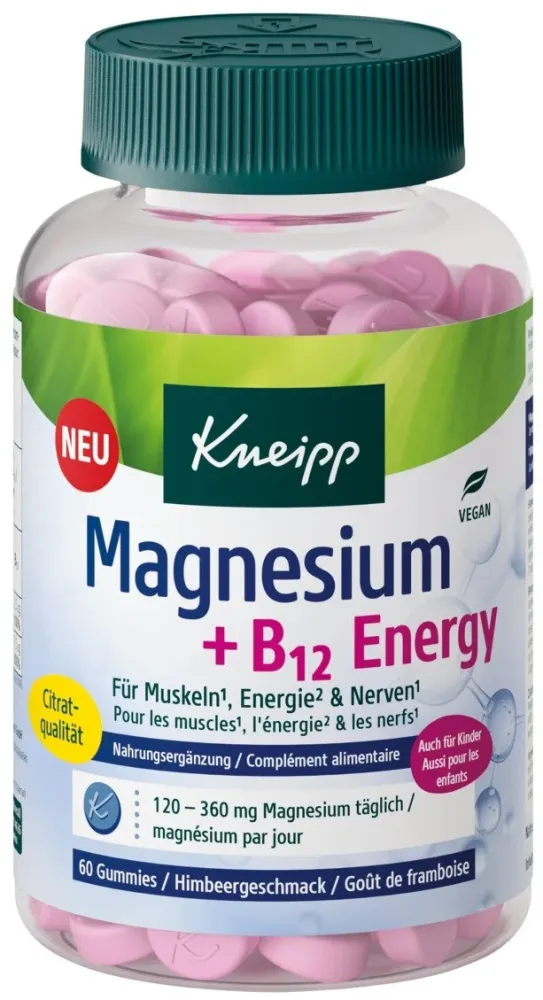 Kneipp Magnesium + B12 Energy Gummies (60 Stk)