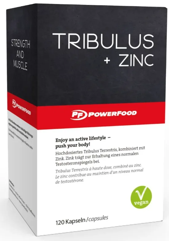 PowerFood Tribulus + Zinc Kapseln (120 Stk)
