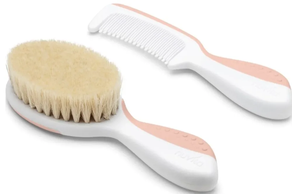 nuvita Beauty-Set Haarpflege, pink, für Neugeborene (2-teilig)
