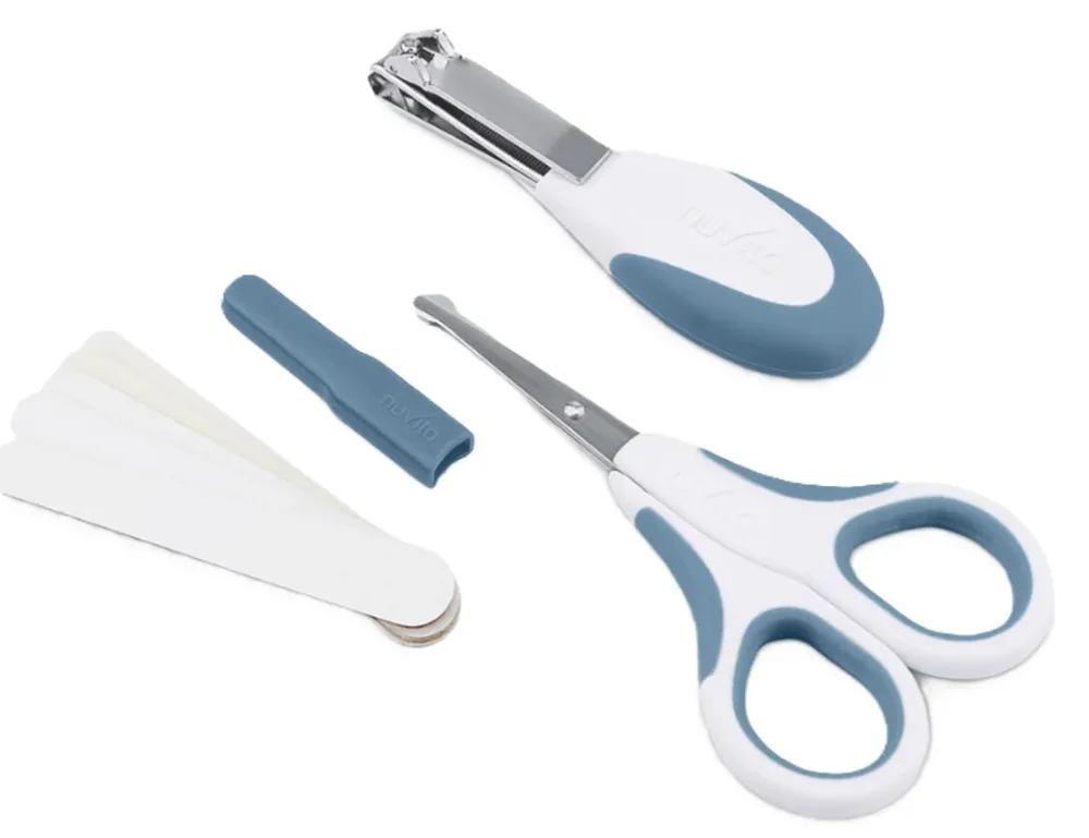 nuvita Nagelpflege-Set, blau, für Neugeborene (3-teilig)