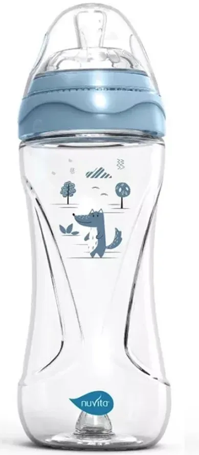 nuvita Anti-Kolik-Babyflasche, blau, 330ml, ab 3 Monate (1 Stk)