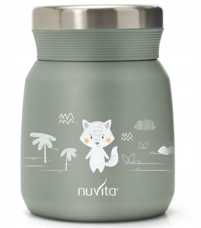nuvita Thermobehälter aus Edelstahl, grün, 300ml (1 Stk)
