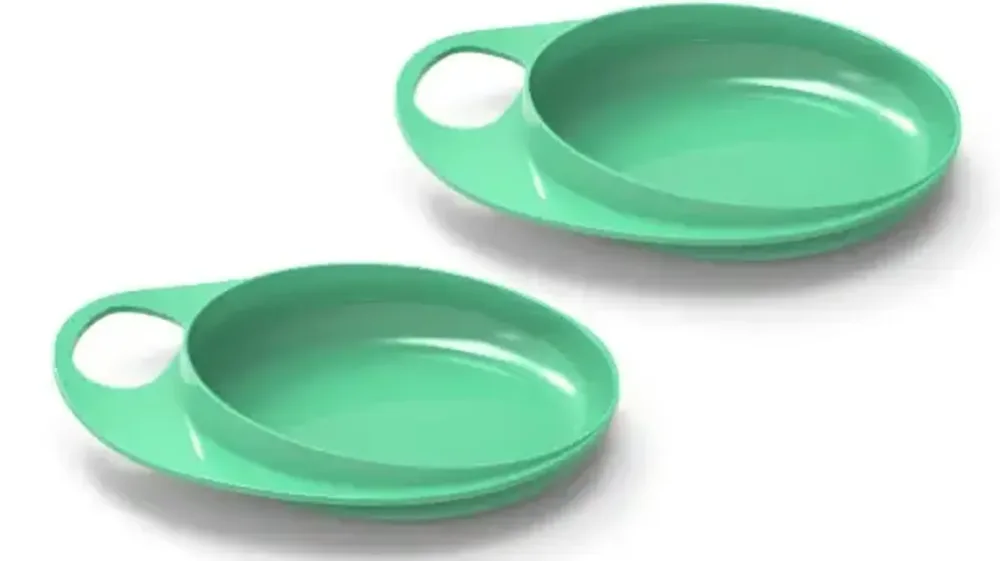 nuvita EasyEating Entwöhnungsteller-Set, grün (2-teilig)