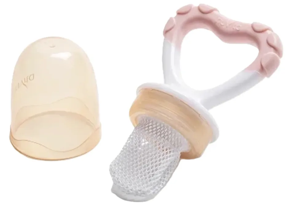 nuvita Fruchtsauger und Beissring Set, 2in1, pink (2-teilig)