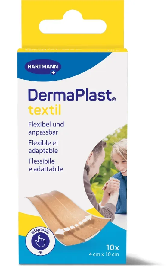 DermaPlast textil Schnellverband, 4x10cm (10 Stk)