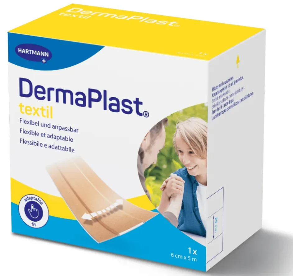 DermaPlast textil Schnellverband, 6cmx5m (1 Stk)