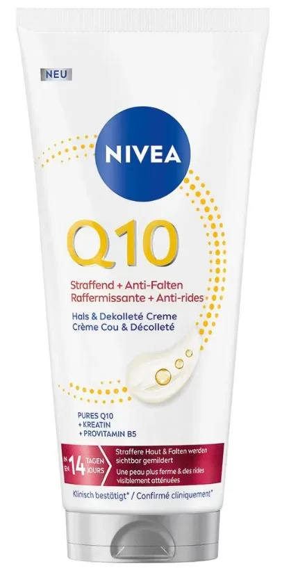 Nivea - Q10 Straffend + Anti-Falten Hals & Dekolleté Creme, 200 ml