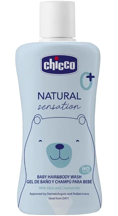 Chicco Natural Sensation Baby Shampoo & Körperbad, ohne Tränen (200ml)