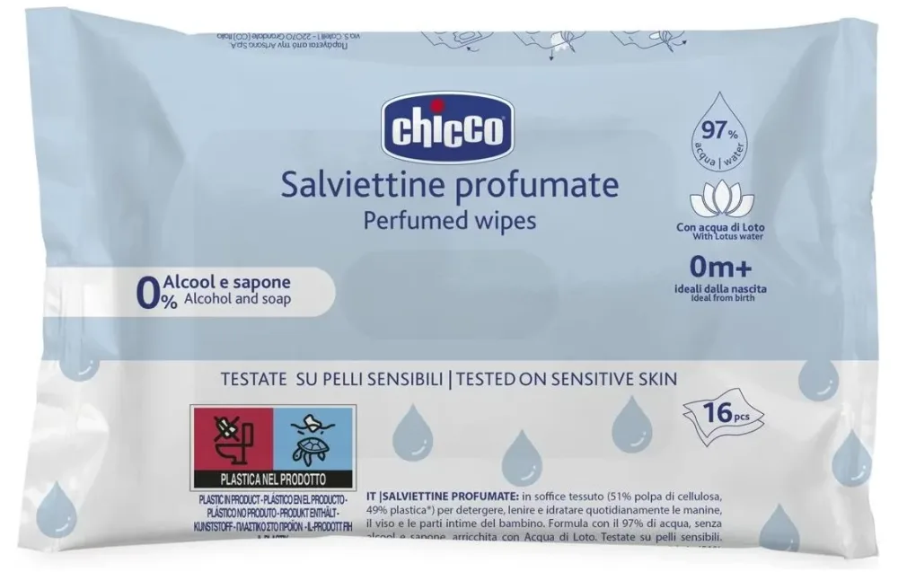Chicco Baby Reinigungstücher Pocket (16 Stk)
