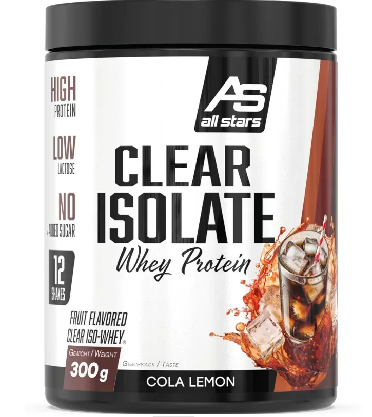 All Stars Clear Isolate Whey Protein Cola Lemon (300g)