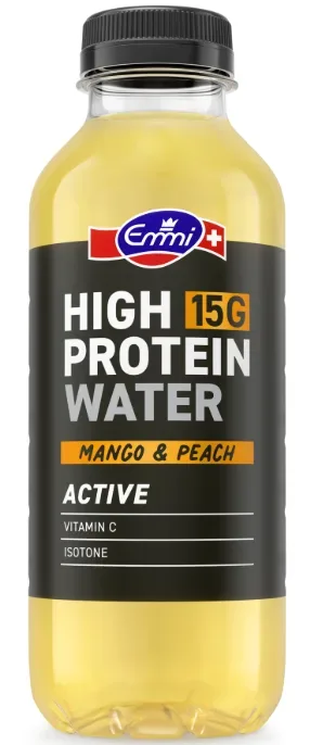 Emmi High Protein Water, Active, Mango Peach (500ml)
