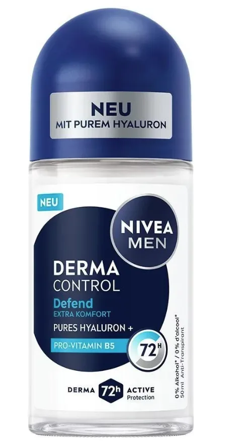 Nivea - Defend Derma Control Deo Roll-On Male, 50 ml