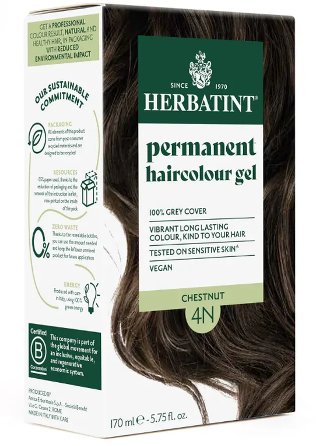 HERBATINT Haarfärbegel 4N Kastanienbraun (170ml)