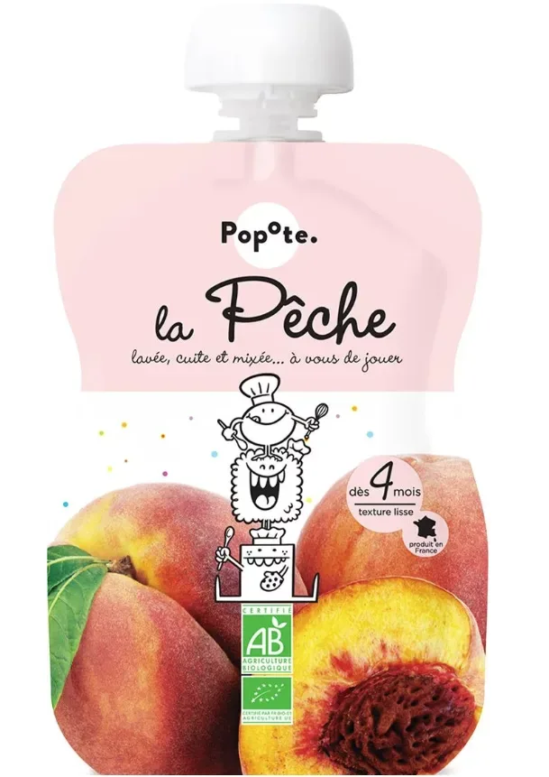 Popote Quetschie Pfirsich Bio (120g)