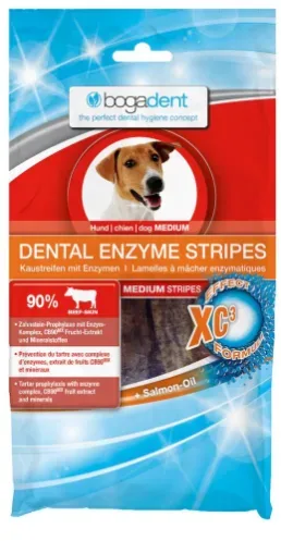 bogadent Dental Enzyme Stripes Hund medium (100g)