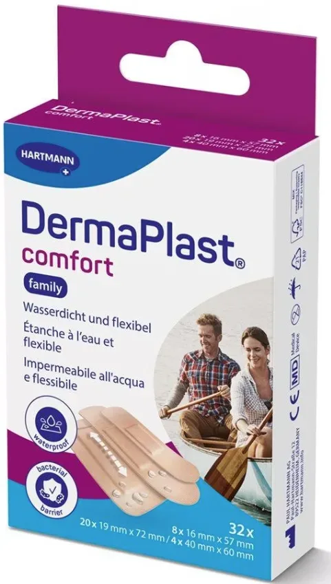 DermaPlast Comfort-Pflaster, diverse Grössen (32 Stk)
