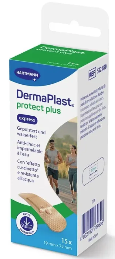DermaPlast ProtectPlus Express Schaumpflaster, 19x72mm (15 Stk)