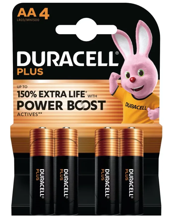 Duracell Batterien plus Aa/Lr6 4 Stück