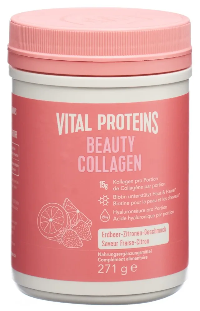Vital Proteins - Erdbeere und Zitrone, Beauty Collagen, 271G