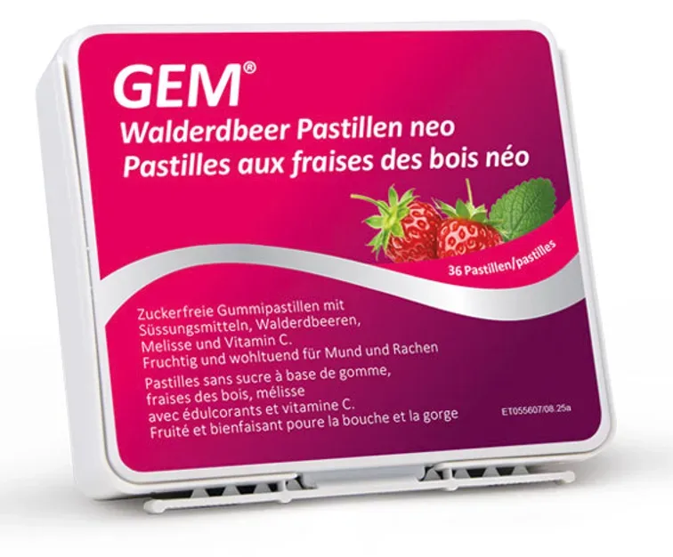 GEM Walderdbeer Pastillen neo (36 Stk)