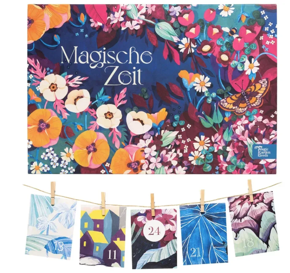 Magic Garden Seeds Bio-Saatgut-Adventskalender Magische Zeit - Wilder Blütenrausch (1 Stk)