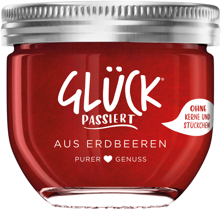 GLÜCK passiert Erdbeer Konfitüre 230g